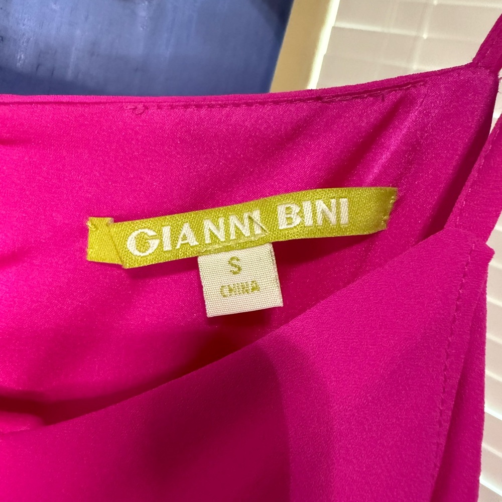 Gianni Bini Fuchsia Maxi Dress with Ruffle Detail - Picture 4 of 6